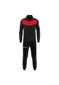 Dres Givova Tuta Visa Sum. Kolor: czerwony, wielokolorowy, czarny. Materiał: dresówka. Sport: fitness, piłka nożna