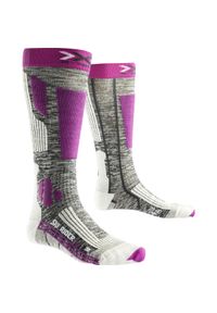 SIDAS - Skarpety narciarskie damskie X-Socks Ski Rider 2.0. Kolor: szary. Sport: narciarstwo