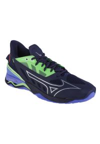 Buty halowe Mizuno Wave Mirage 5. Kolor: niebieski, wielokolorowy, czarny. Model: Mizuno Wave