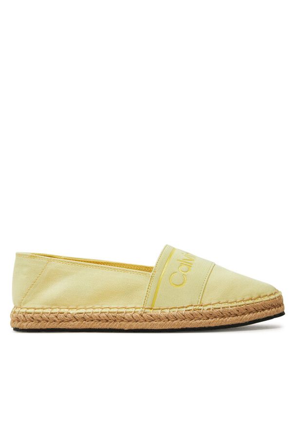 Calvin Klein Espadryle Espadrille He HW0HW01918 Żółty. Kolor: żółty. Materiał: materiał