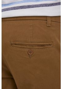 Only & Sons spodnie męskie kolor brązowy w fasonie chinos. Kolor: brązowy. Materiał: tkanina, bawełna #4