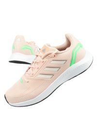 Adidas - Buty adidas Runfalcon W GV9573 różowe. Zapięcie: sznurówki. Kolor: różowy. Materiał: materiał, tworzywo sztuczne, guma. Szerokość cholewki: normalna #1