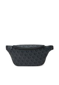 Calvin Klein Jeans Saszetka nerka Matte Aop Sq Waistbag 38 LV04G3113G Czarny. Kolor: czarny. Materiał: skóra