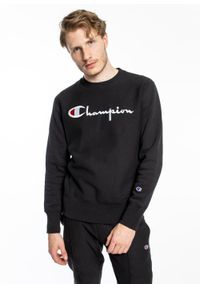 Bluza męska Champion Premium Reverse Weave Fleece Sweatshirt (215160-KK001). Kolor: czarny. Materiał: materiał. Styl: elegancki, sportowy
