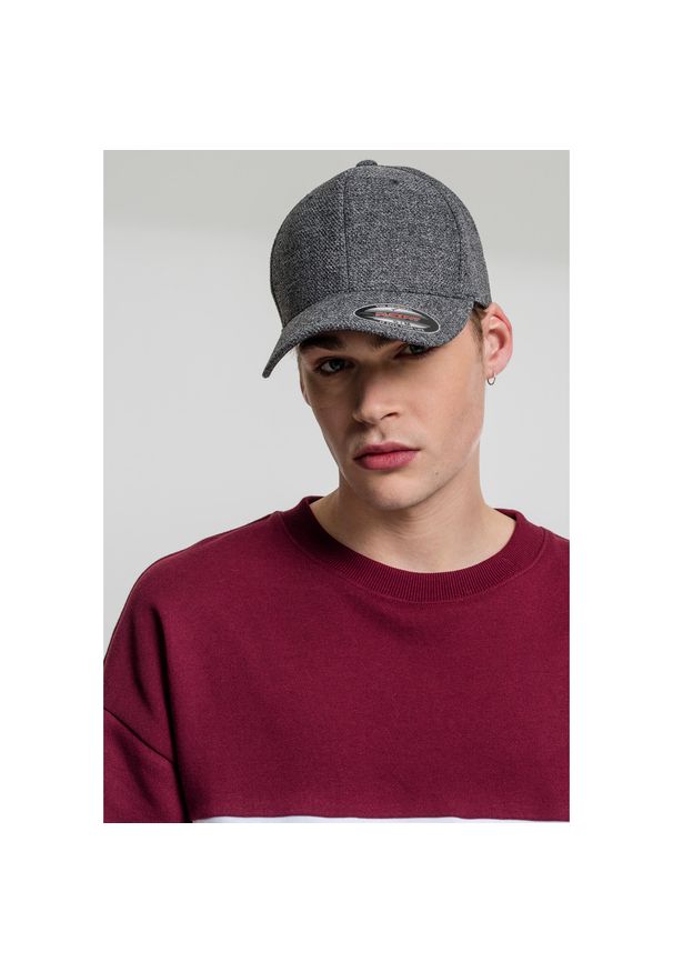 FLEXFIT - Czapka Flexfit Melange. Kolor: wielokolorowy, szary, zielony. Styl: casual, sportowy