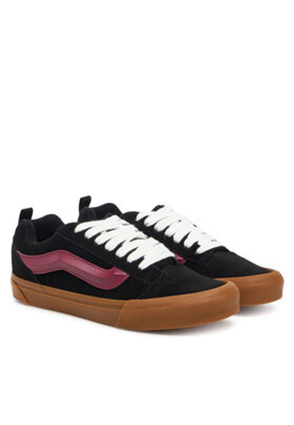 Vans Sneakersy Knu Skool VN000D6CBMV1 Czarny. Kolor: czarny. Materiał: skóra, zamsz