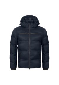 Kurtka do jazdy konnej z kapturem ELT Montana. Typ kołnierza: kaptur. Kolor: niebieski. Materiał: puch. Sezon: zima #1