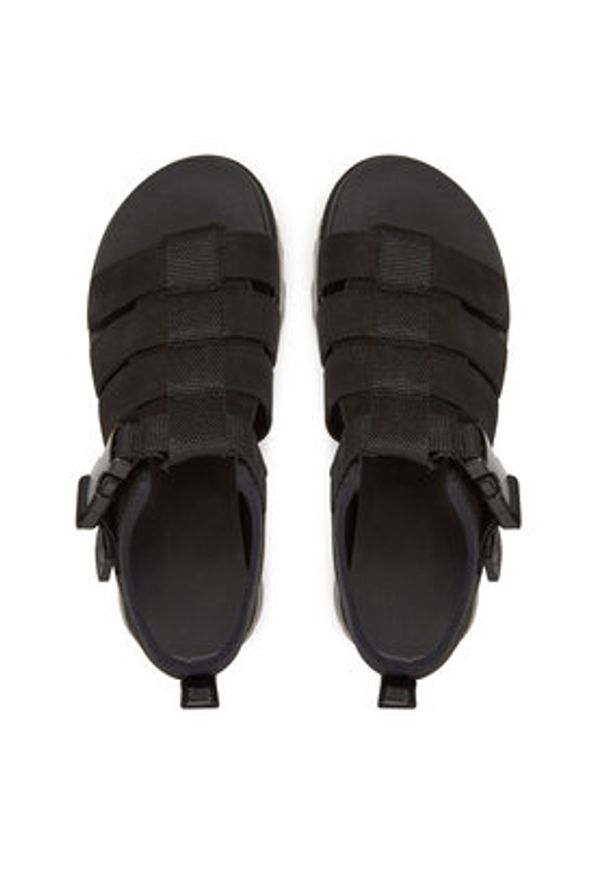Ugg Sandały W Cora 1152698 Czarny. Kolor: czarny. Materiał: skóra, nubuk