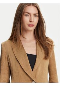 Marella Marynarka Selz 2513041085 Beżowy Regular Fit. Kolor: beżowy. Materiał: acetat #4