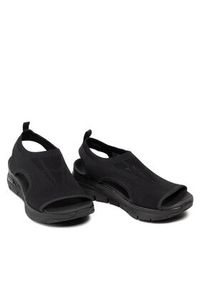 skechers - Skechers Sandały City Catch 119236/BBK Czarny. Kolor: czarny. Materiał: materiał #6