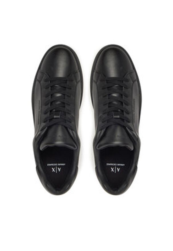 Armani Exchange Sneakersy XM000141 AF11912 UC001 Czarny. Kolor: czarny. Materiał: skóra