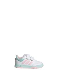 Adidas - Tensaur Hook and Loop Shoes. Kolor: biały, różowy, niebieski, wielokolorowy. Materiał: materiał