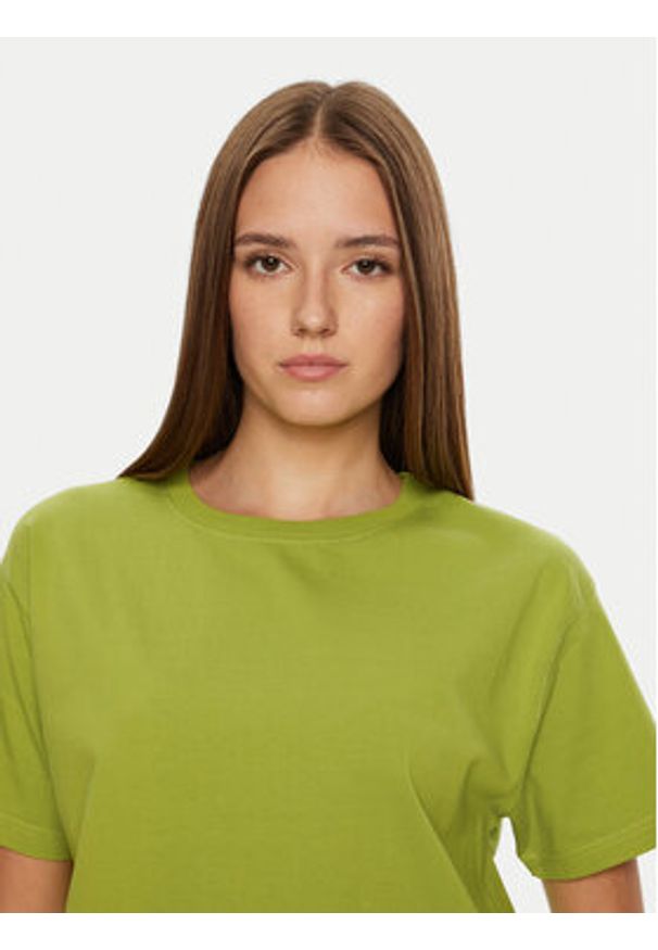 AMERICAN VINTAGE - American Vintage T-Shirt Fizvalley FIZ02AH24 Zielony Loose Fit. Kolor: zielony. Materiał: bawełna. Styl: vintage