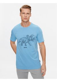 BOSS - Boss T-Shirt 50510376 Niebieski Regular Fit. Kolor: niebieski. Materiał: bawełna #1