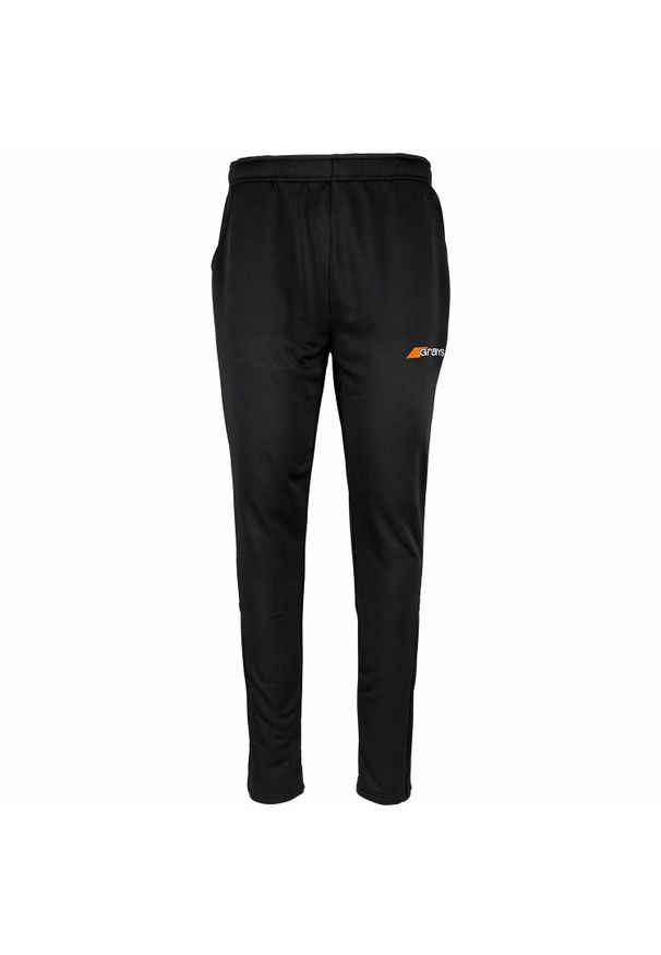 GRAYS - Spodnie dresowe do treningu Grays Hockey Questa. Kolor: czarny. Materiał: dresówka. Długość: długie. Sport: fitness