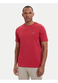 GANT - Gant T-Shirt Shield 2003184 Czerwony Regular Fit. Kolor: czerwony. Materiał: bawełna #1