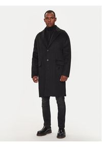 Richmond X Płaszcz wełniany Gliano UMA24089CP Czarny Regular Fit. Kolor: czarny. Materiał: wełna #3