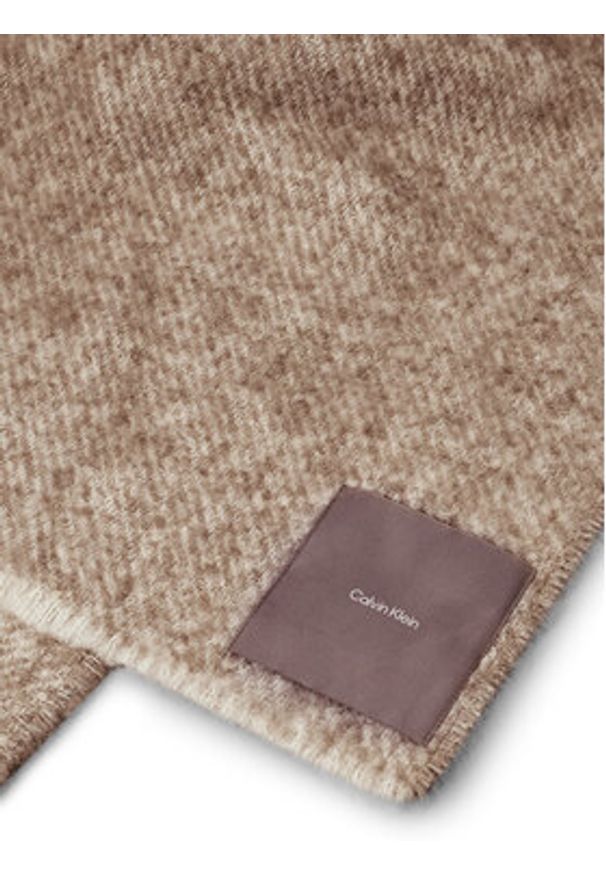 Calvin Klein Szalik K60K612613 Beżowy. Kolor: beżowy. Materiał: poliester