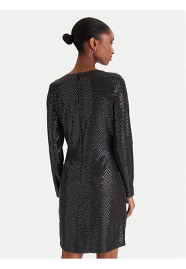 DKNY Sukienka koktajlowa DD5IZ632 Czarny Slim Fit. Kolor: czarny. Materiał: syntetyk. Styl: wizytowy