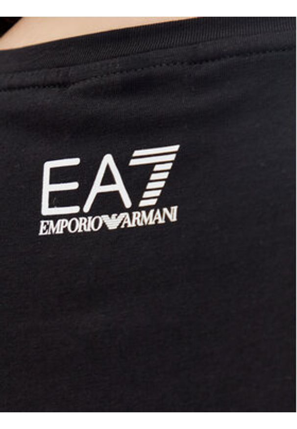 EA7 Emporio Armani T-Shirt 7W000497 AF14880 UC001 Czarny Regular Fit. Kolor: czarny. Materiał: bawełna