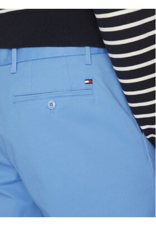TOMMY HILFIGER - Tommy Hilfiger Szorty materiałowe Harlem MW0MW23568 Błękitny Regular Fit. Kolor: niebieski. Materiał: bawełna