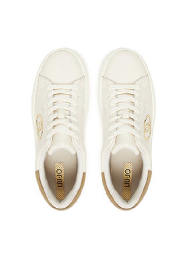 Liu Jo Sneakersy Selma 16 BF5039 PX026 Écru. Materiał: skóra