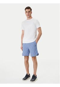 BOSS Szorty sportowe Member 50558883 Błękitny Relaxed Fit. Kolor: niebieski. Materiał: bawełna. Styl: sportowy #4