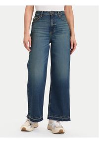 Guess Jeans Jeansy W5BA2Z D5RAB Granatowy Wide Leg. Kolor: niebieski
