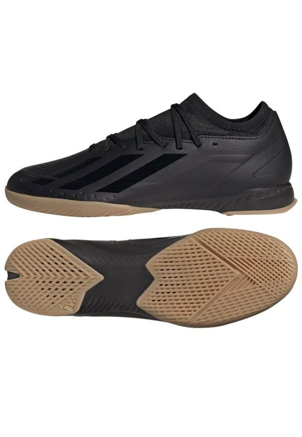 Adidas - Buty piłkarskie adidas X Crazyfast.3 In M ID9343 czarne. Zapięcie: sznurówki. Kolor: czarny. Materiał: syntetyk, guma. Sport: piłka nożna