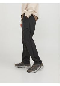Jack & Jones - Jack&Jones Spodnie materiałowe Velo 12248997 Czarny Relaxed Fit. Kolor: czarny. Materiał: syntetyk #6