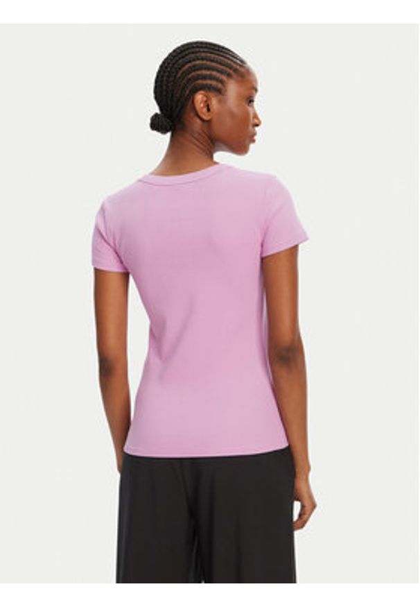 Hugo - HUGO T-Shirt Easy 50523924 Różowy Slim Fit. Kolor: różowy. Materiał: bawełna