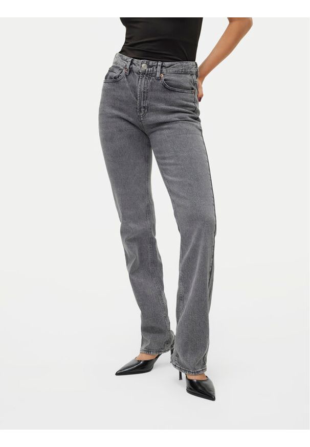 Vero Moda Jeansy Tessa 10320583 Szary Straight Fit. Kolor: szary