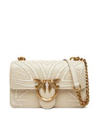 Pinko - PINKO Torebka Love One Mini Cl PE 25 PLTT 100059 A2C3 Biały. Kolor: biały. Materiał: skórzane