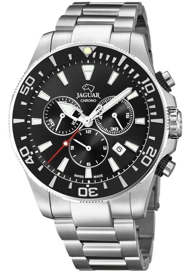 Zegarek Jaguar Zegarek męski Jaguar J861-3 srebrny. Kolor: srebrny