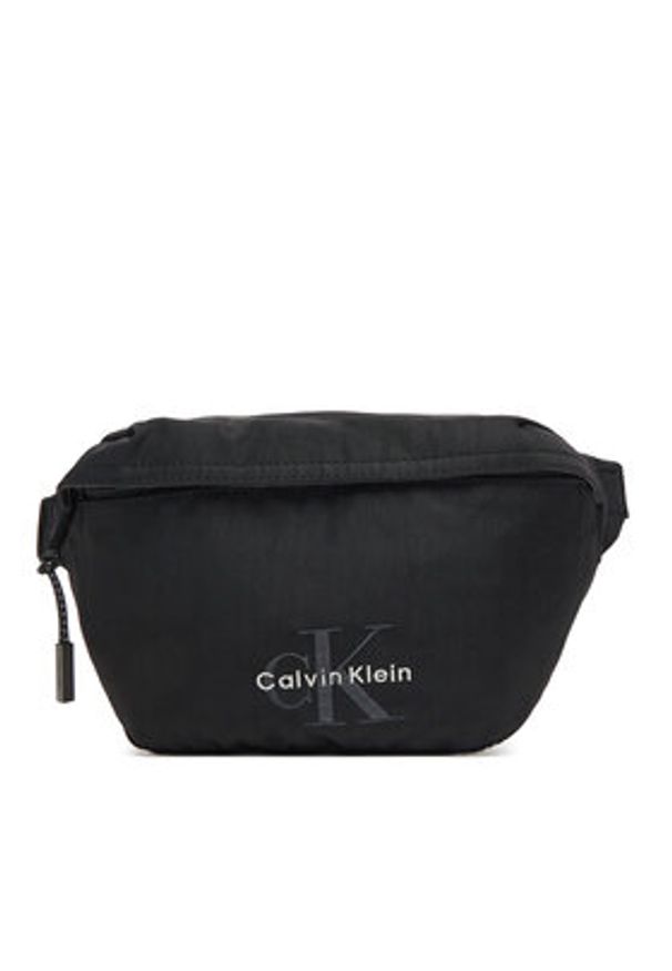 Calvin Klein Nerka Bold Waistbag LV04D3116G Czarny. Kolor: czarny. Materiał: materiał