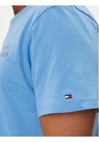 TOMMY HILFIGER - Tommy Hilfiger T-Shirt Logo UM0UM02916 Niebieski Regular Fit. Kolor: niebieski. Materiał: bawełna