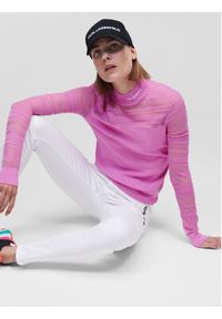 Karl Lagerfeld - KARL LAGERFELD Jeansy Logo 225W1104 Biały Skinny Fit. Kolor: biały #5