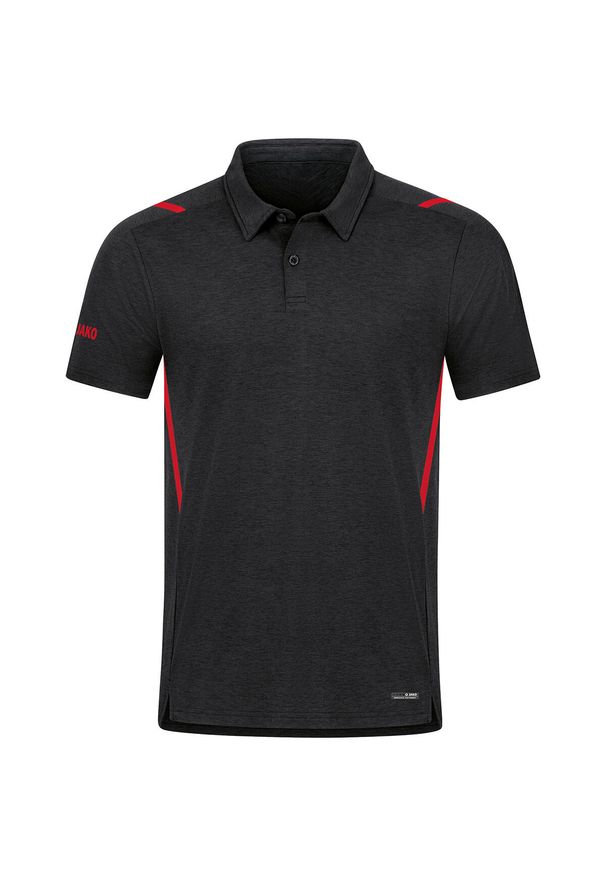 Polo Jako Challenge. Typ kołnierza: polo. Kolor: czarny, czerwony, wielokolorowy