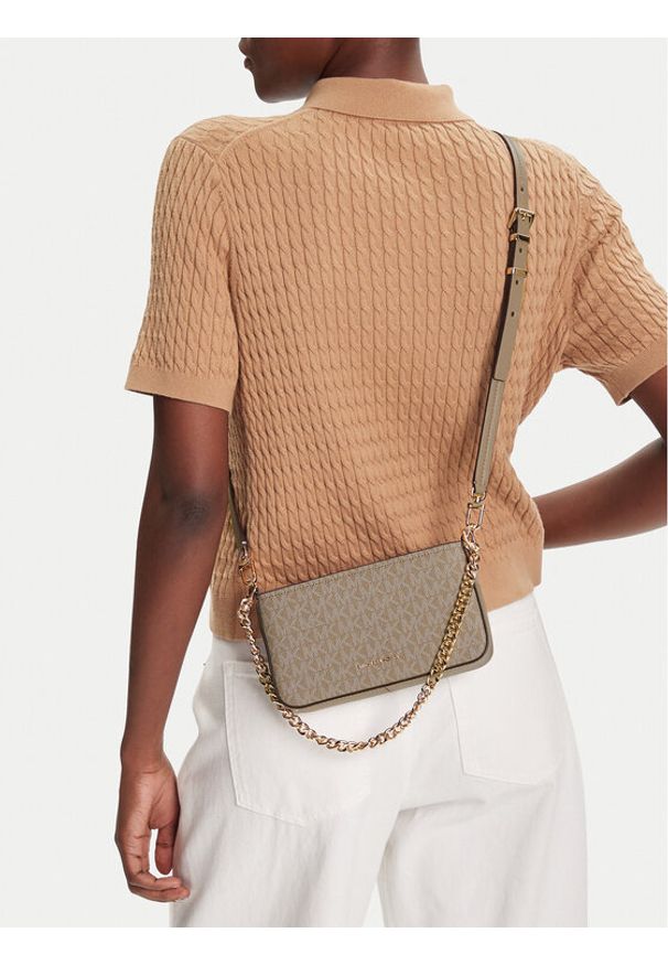 MICHAEL Michael Kors Torebka Bryant Small 32T5GYTU1V Beżowy. Kolor: beżowy. Materiał: skórzane