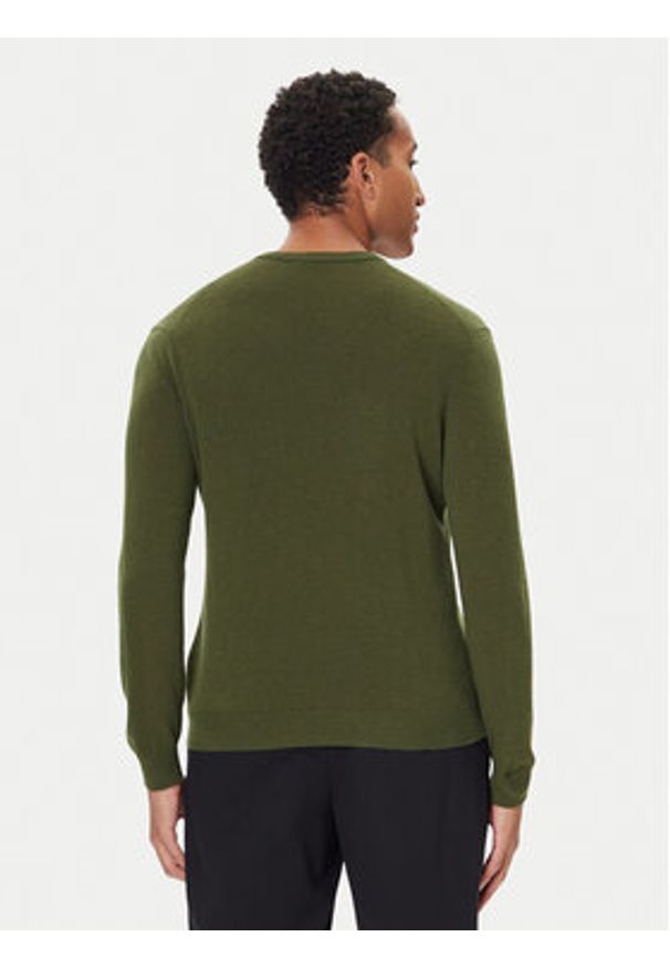 United Colors of Benetton - United Colors Of Benetton Sweter 1002U4407 Zielony Regular Fit. Kolor: zielony. Materiał: wełna