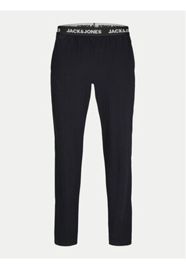 Jack & Jones - Jack&Jones Spodnie piżamowe Everest 12272200 Czarny Regular Fit. Kolor: czarny. Materiał: bawełna