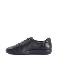 ecco - Buty do chodzenia damskie Ecco Soft 20. Kolor: szary. Materiał: materiał, tkanina, syntetyk, skóra. Szerokość cholewki: normalna. Sport: turystyka piesza