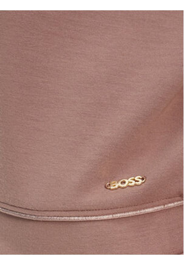 BOSS Bluza Scuba 50545647 Beżowy Relaxed Fit. Kolor: beżowy. Materiał: syntetyk