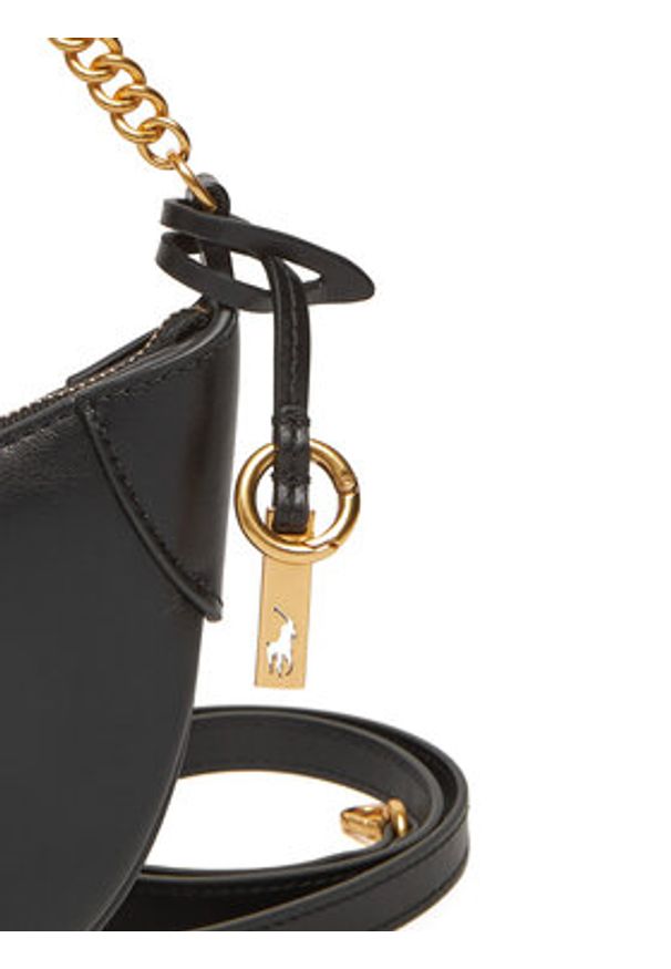 Polo Ralph Lauren Torebka 428977210001 Czarny. Kolor: czarny. Materiał: skórzane