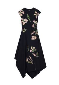 Desigual Sukienka codzienna Katrina 25WWVK12 Czarny Slim Fit. Okazja: na co dzień. Kolor: czarny. Materiał: bawełna. Typ sukienki: proste. Styl: casual #6