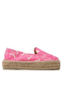 Manebi Espadryle Cotton Jaquard Double Sole Espadrilles G 4.7 D0 Różowy. Kolor: różowy. Materiał: materiał