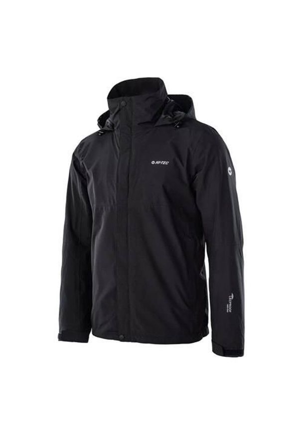 Hi-tec - Kurtka trekkingowa męska Hi-Tec Howard. Typ kołnierza: kaptur. Kolor: czarny. Styl: klasyczny. Sport: turystyka piesza