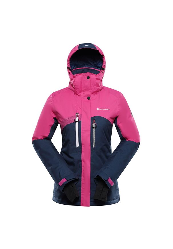 ALPINE PRO - Kurtka damska narciarska snowboardowa 15.000 Alpine Pro Deara 2. Kolor: różowy. Materiał: materiał. Sezon: zima. Sport: snowboard, narciarstwo