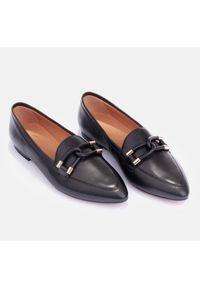 Marco Shoes Loafersy z ozdobą czarne. Kolor: czarny. Wzór: aplikacja