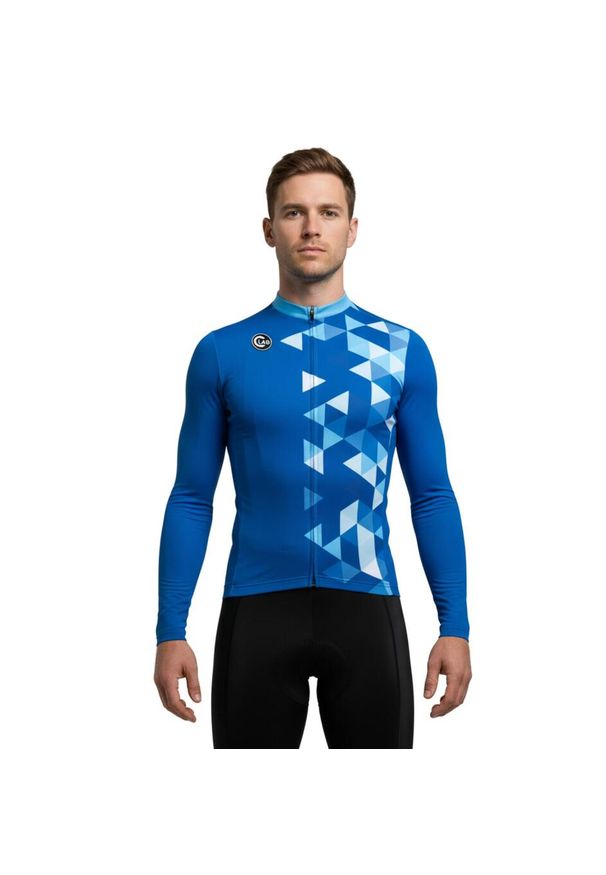 C-LAB - Koszulka kolarska z długim rękawem Alturo - Niebieska. Kolor: niebieski. Materiał: włókno. Długość rękawa: długi rękaw. Długość: długie. Sezon: wiosna. Sport: kolarstwo
